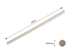 MANICO IN LEGNO GREZZO 150cm