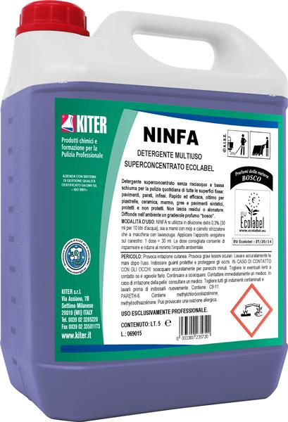 NINFA 5l DETERGENTE MULTIUSO SUPERCONCENTRATO ECOLABEL