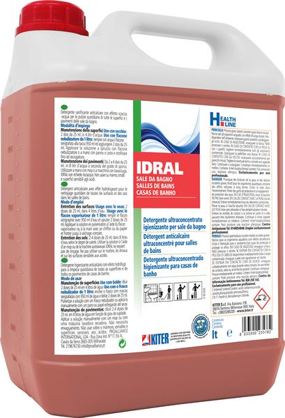 IDRAL 5l DETERGENTE ULTRACONCENTRATO IGIENIZZANTE BAGNI