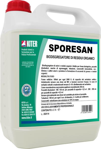 SPORESAN 5l BIODISGREGATORE DI RESIDUI ORGANICI FOSSE BIOLOGICHE