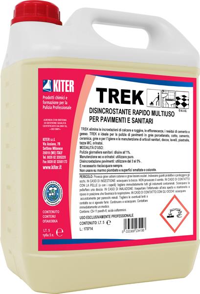 TREK 5l DISINCROSTANTE RAPIDO MULTIUSO PER PAVIMENTI E SANITARI