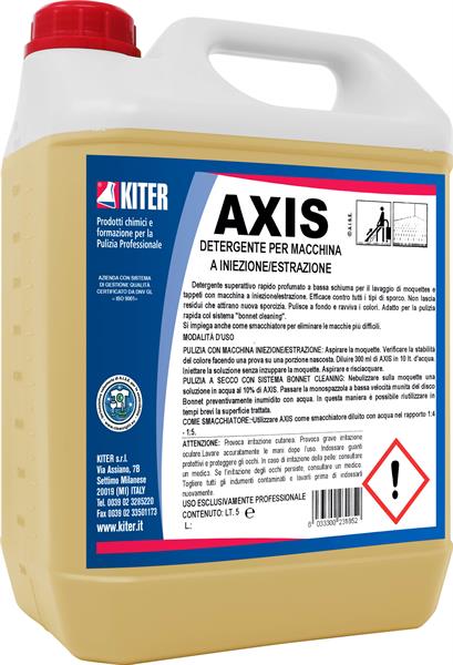 AXIS 5l DETERGENTE SUPERATTIVO PER MACCHINA A INIEZIONE/ESTRAZIONE