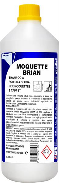 MOQUETTE BRIAN 1l SHAMPOO A SCHIUMA SECCA PER MOQUETTE E TAPPETI