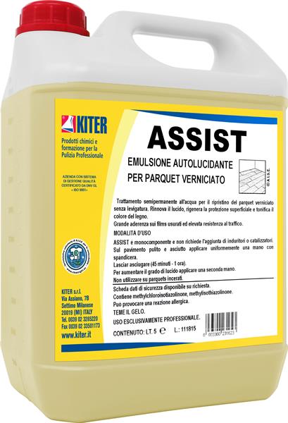 ASSIST 5l EMULSIONE AUTOLUCIDANTE PER IL RIPRISTINO DEL PARQUET VERNICIATO