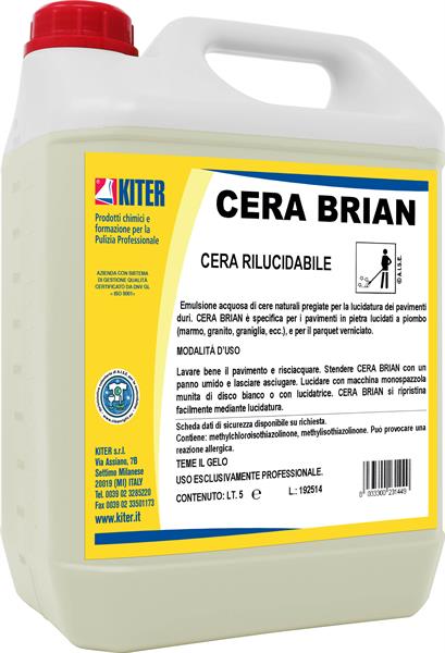 CERA BRIAN 5l CERA LUCIDABILE PER MARMI E GRANITI