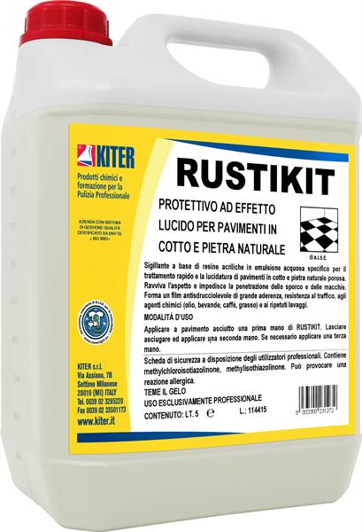 RUSTIKIT 5l PROTETTIVO ALL'ACQUA AD EFFETTO LUCIDO PER COTTO E PIETRE NATURALI