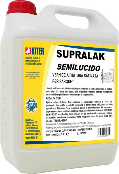 SUPRALAK 5l VERNICE ALL'ACQUA FINITURA SEMILUCIDA PER PARQUET