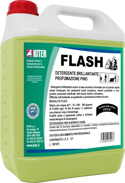 FLASH 5l DETERGENTE NEUTRO BRILLANTANTE SENZA RISCIACQUO