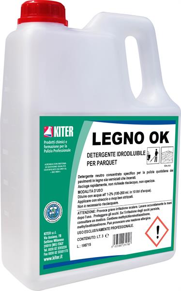 LEGNO OK 3l DETERGENTE PER LA MANUTENZIONE DEL PARQUET