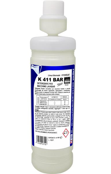 K 411 BAR 1l DETERGENTE LIQUIDO CLOROATTIVO