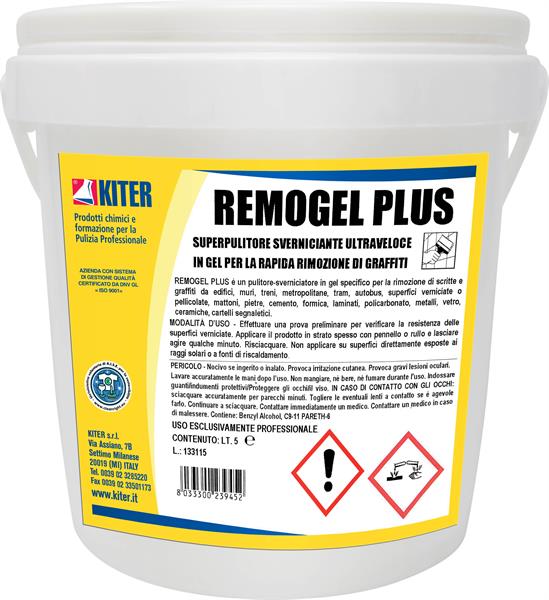 REMOGEL PLUS 5l SUPERPULITORE SVERNICIANTE ULTRAVELOCE IN GEL