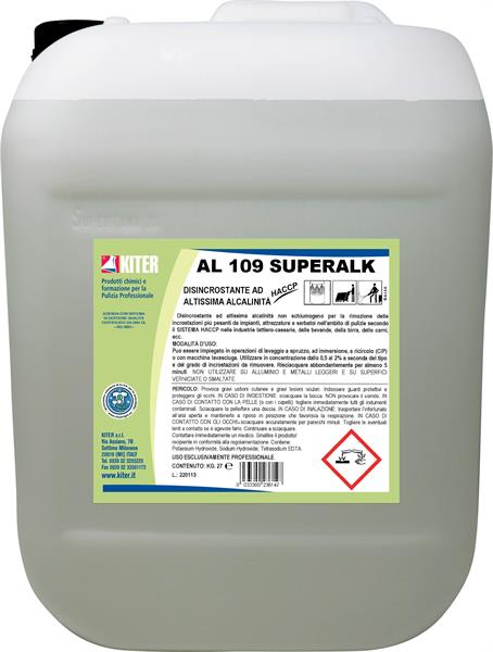 AL 109 SUPERALK 27kg DISINCROSTANTE AD ALTISSIMA ALCALINITA'