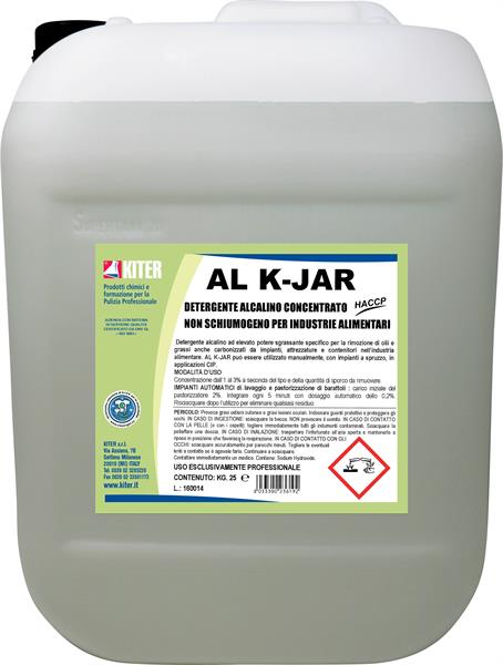 AL K-JAR 25kg DETERGENTE ALCALINO CONCENTRATO NON SCHIUMOGENO