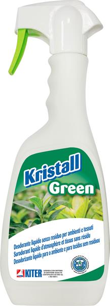 KRISTALL GREEN 500ml DEODORANTE LIQUIDO SENZA RESIDUO PER AMBIENTI E TESSUTI