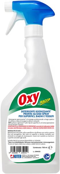 OXY 750ml DETERGENTE DISINFETTANTEPER SUPERFICI E BAGNI