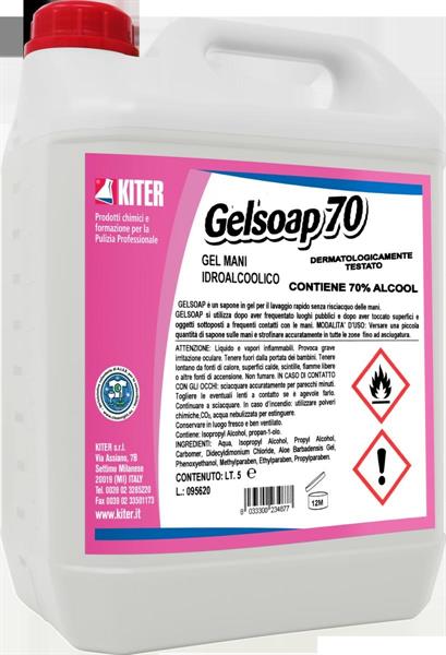 GELSOAP 70 5l GEL IDROALCOLICO IGIENIZZANTE SENZA RISCIACQUO