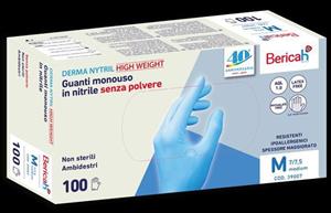 GUANTO MONOUSO SENSINITRIL HIGH WEIGHT SENZA POLVERE 100pz