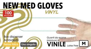 GUANTO MONOUSO VINILE NEW MED VINYL SENZA POLVERE 100pz