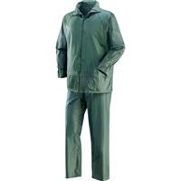 COMPLETO IMPERMEABILE GIACCA + PANTALONE PVC VERDE