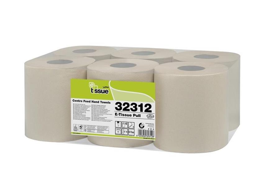 ROTOLO CARTA 2 VELI MAXIPULL E-TISSUE 6pz SFILO INTERNO