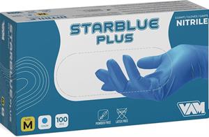 GUANTO MONOUSO NITRILE STARBLUE PLUS 100PZ