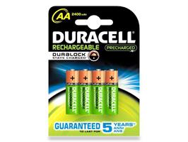 DURACELL STILO 'AA' 1,5V 4pz RICARICABILI