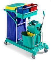 CARRELLO GREEN 410 COMPLETO CON RUOTE 100mm E MONTANTI IN RILSAN