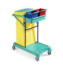 CARRELLO GREEN 5 A BASE PICCOLA CON RUOTE 100mm E MONTANTI IN RILSAN