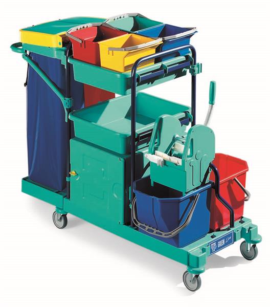 CARRELLO GREEN 500 A BASE GRANDE CON RUOTE 100mm E MONTANTI IN RILSAN