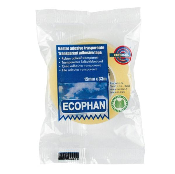 NASTRO ADESIVO TRASPARENTE ECOPHAN 15mm x 33m