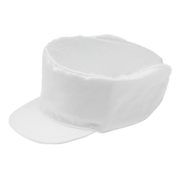 CAPPELLO CON RETE E VISIERA BIANCO 2pz GIBLORS 301