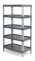 SCAFFALE 5 RIPIANI SHELF CON RIPIANI E MONTANTI IN PLP