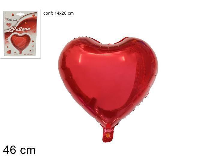 PALLONCINO CUORE ELIO 46cm ROSSO