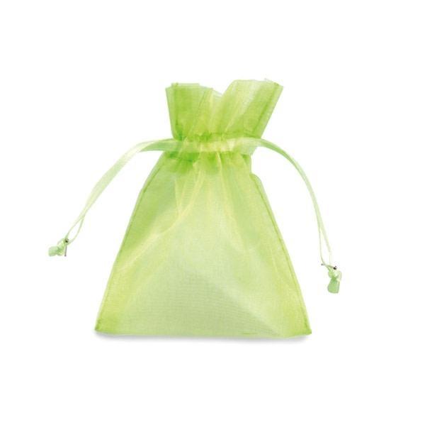 SACCHETTI ORGANZA MILLY 12x17cm 20pz VERDE MELA