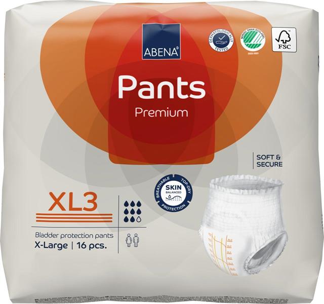 PANNOLONI A MUTANDA ABENA PANTS PREMIUM XL3 16pz 8 GOCCE