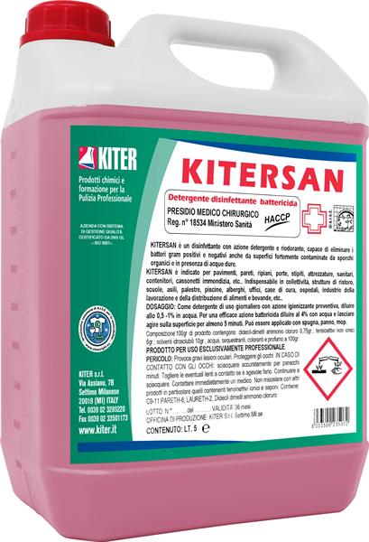 KITERSAN 5l DETERGENTE DISINFETTANTE BATTERICIDA HACCP PMC