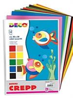 FOGLI GOMMA CREPP 20X30cm 10pz COLORI ASSORTITI