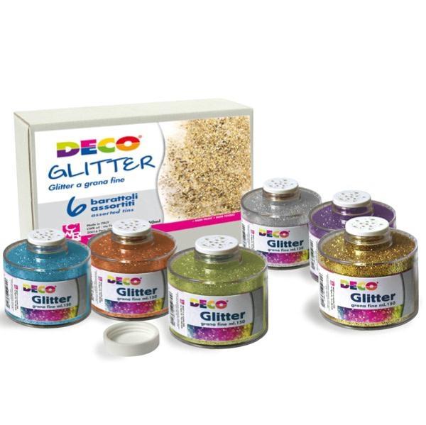 GLITTER GRANA FINE 150ml 6pz