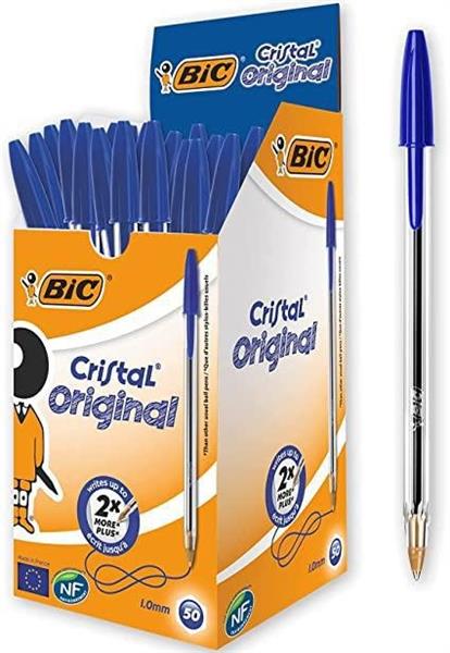 PENNA BIC CRISTALL PUNTA MEDIA 1,0mm BLU