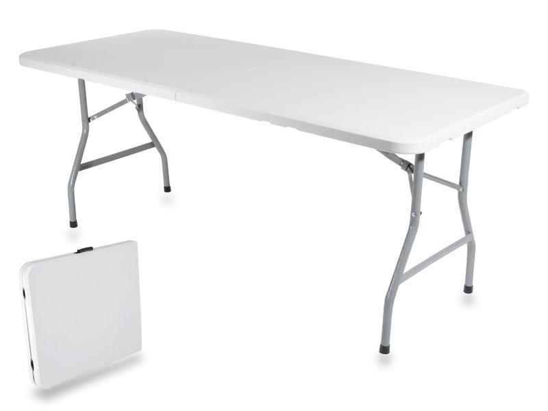 TAVOLO CATERING PIEGHEVOLE 180x75x74cm BIANCO