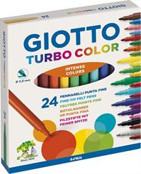 PENNARELLI TURBO COLOR COLORI ASSORTITI PUNTA FINE 24pz