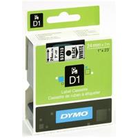 NASTRO DYMO D1 24mm 7mt NERO/BIANCO