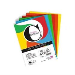 CWR RISMA A4 160GR 100FF COLORI FORTI ASSORTITI