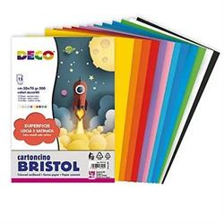 CARTONCINO BRISTOL 200g 50x70cm L/R 24FF COLORI ASSORTITI