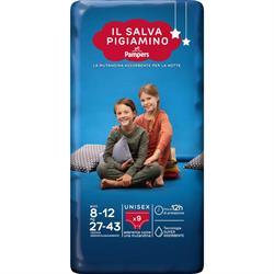 PANNOLINI PAMPERS SALVA PIGIAMINO 27-43 kg 8-12 ANNI 9PZ