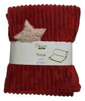 COPERTA PILE SHERPA STAR ROSSO 150x200cm