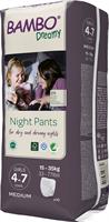 PANNOLINI PER LA NOTTE BAMBO DREAMY NIGHT PANTS GIRL 4-7 ANNI 15/35kg 10pz