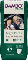 PANNOLINI PER LA NOTTE BAMBO DREAMY NIGHT PANTS BOY 4-7 ANNI 15/35kg 10pz