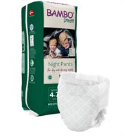 PANNOLINI PER LA NOTTE BAMBO DREAMY NIGHT PANTS BOY 4-7 ANNI 15/35kg 10pz