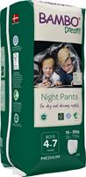 PANNOLINI PER LA NOTTE BAMBO DREAMY NIGHT PANTS BOY 4-7 ANNI 15/35kg 10pz